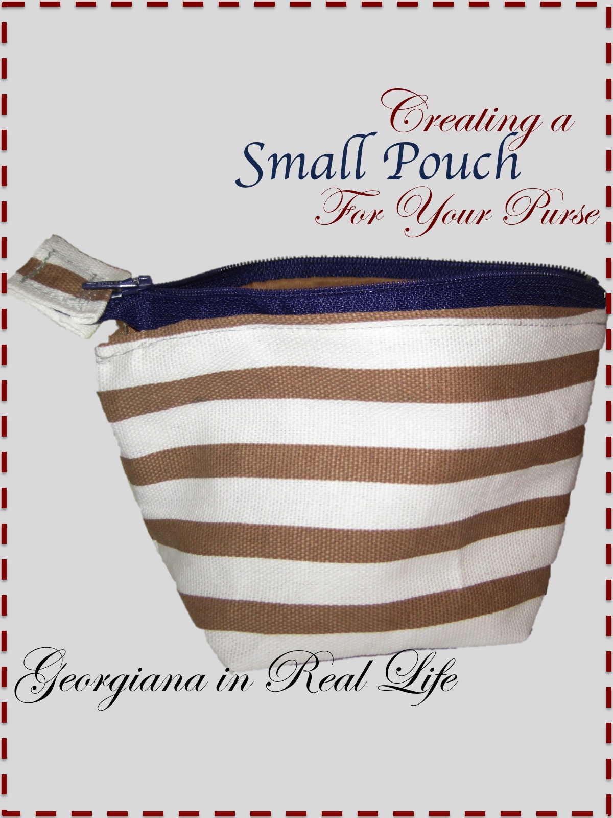 Making a New Pouch from an Old Purse | Georgiana in Real Life